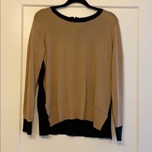 Lightweight black and brown sweater